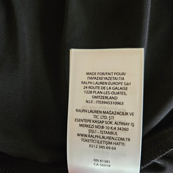 LAUREN Ralph Lauren Black Gray White Color Block Dress Size 2  3/4 Sleeves NWOT - Picture 7 of 14